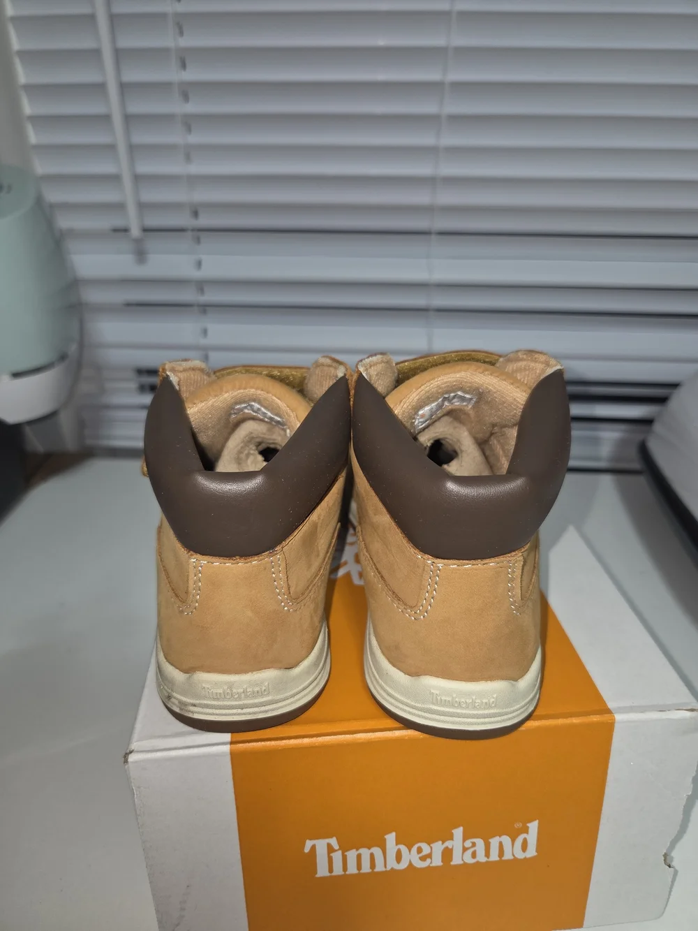 Timberland Kids' Wheat Brown Hook-and-Loop Boots